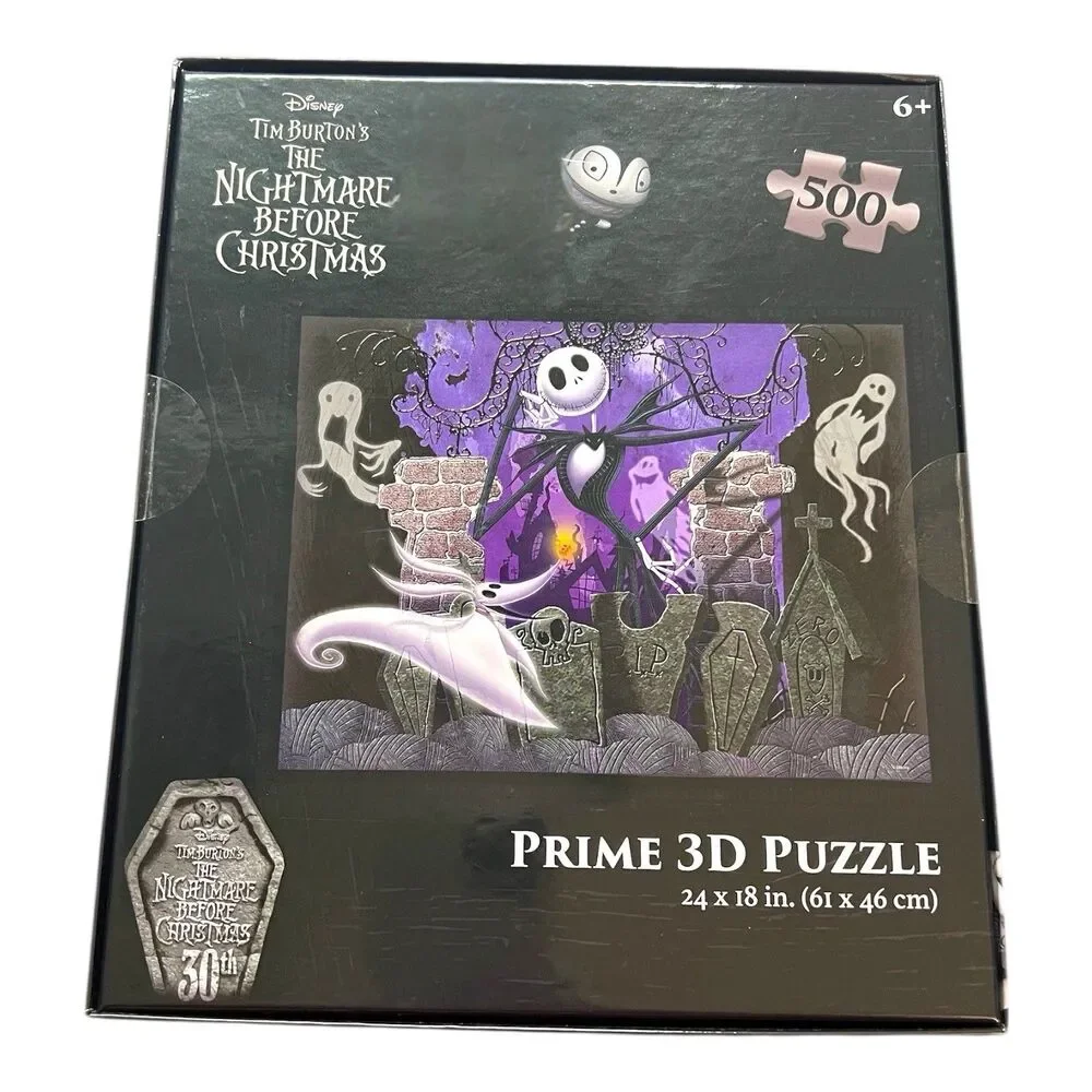 Disney The Nightmare Before Christmas Prime 3D 500 Piece Puzzle Jack Zero Ghosts